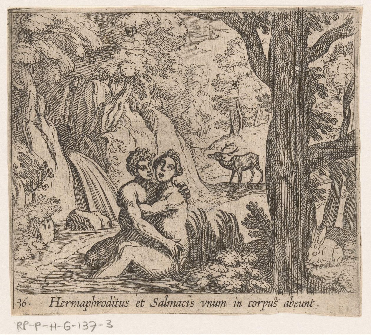 Salmacis und Hermaphroditus von Antonio Tempesta