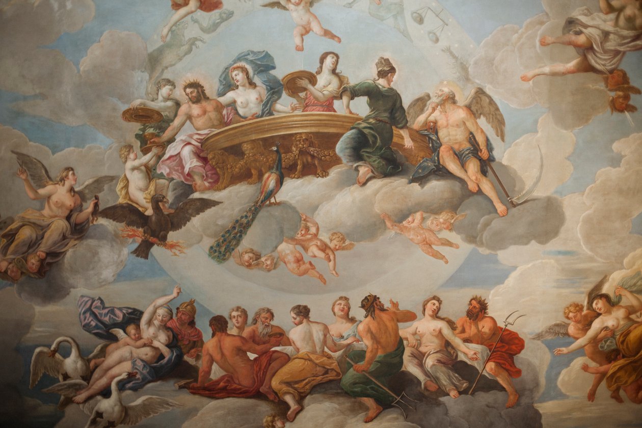 Die Königstreppe Decke von Antonio Verrio