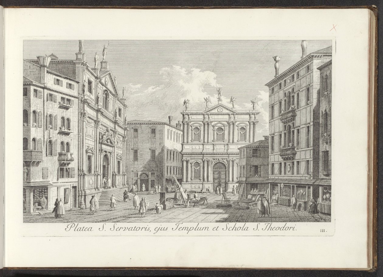 Ansicht des Campo San Salvador in Venedig von Antonio Visentini