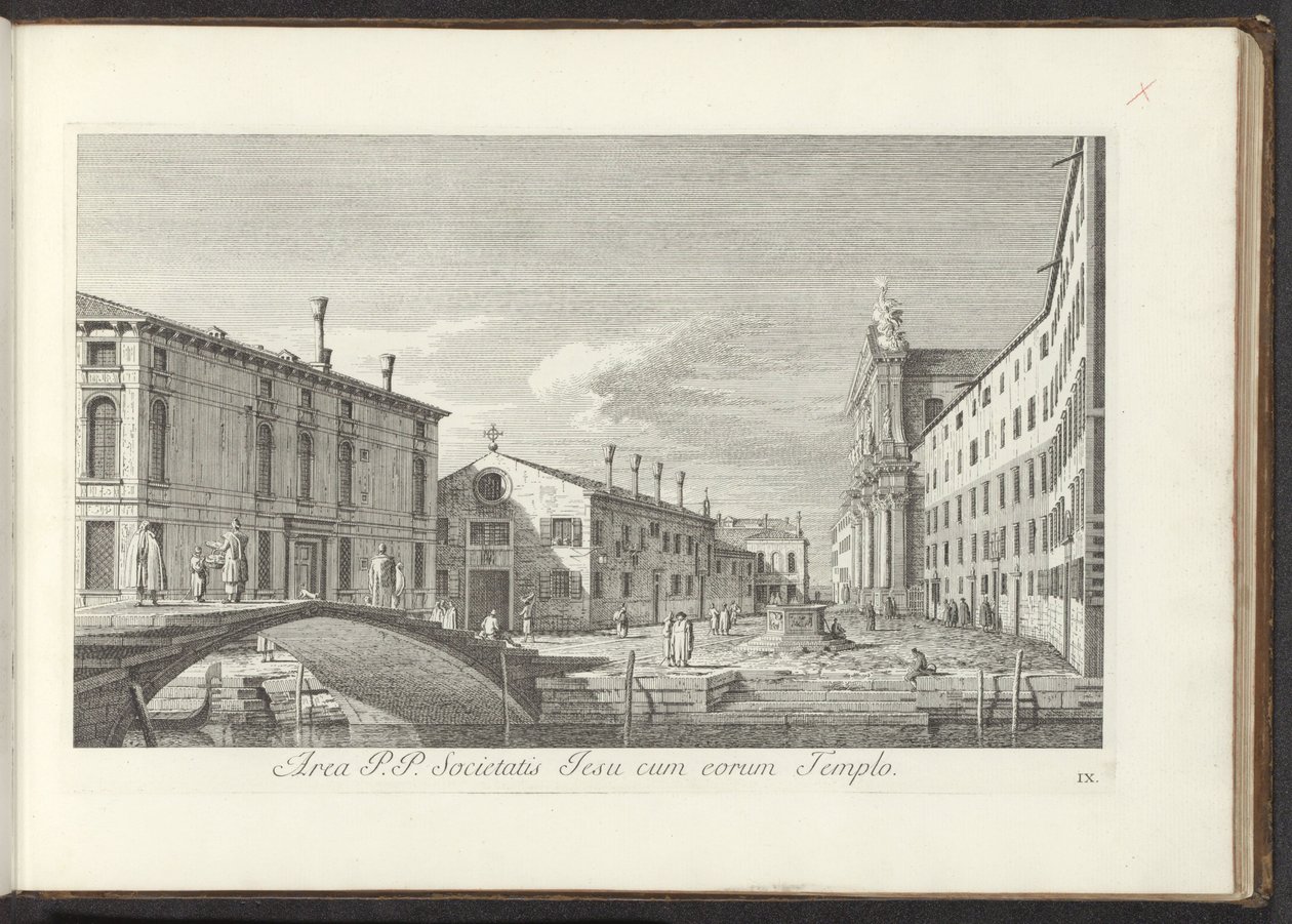Ansicht des Campo dei Gesuiti in Venedig von Antonio Visentini