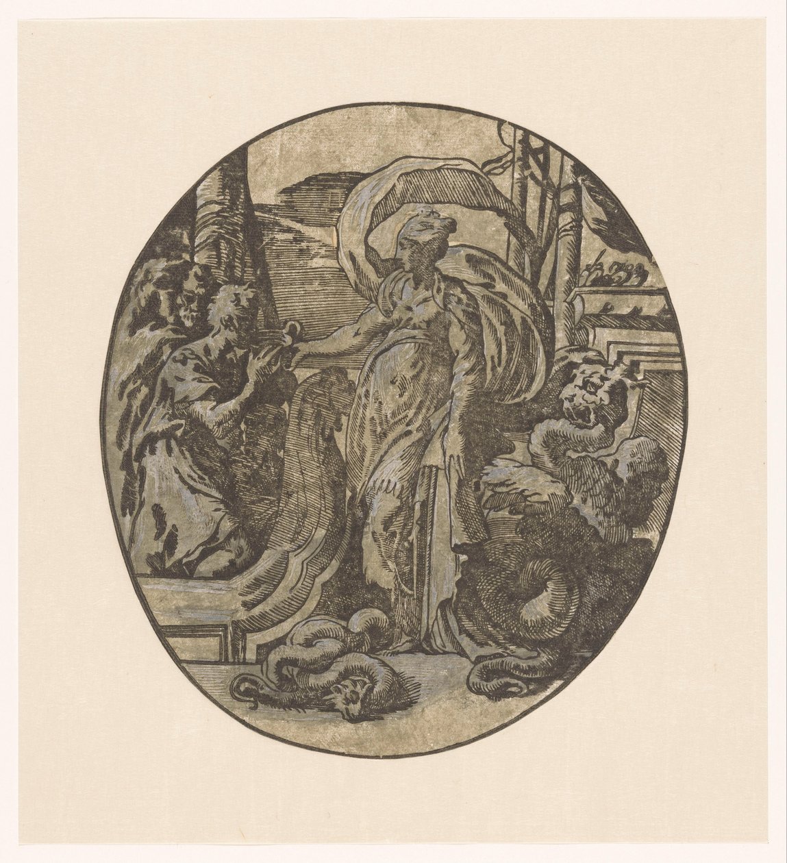 Odysseus auf der Insel der Circe von Antonio da Trento (possibly)