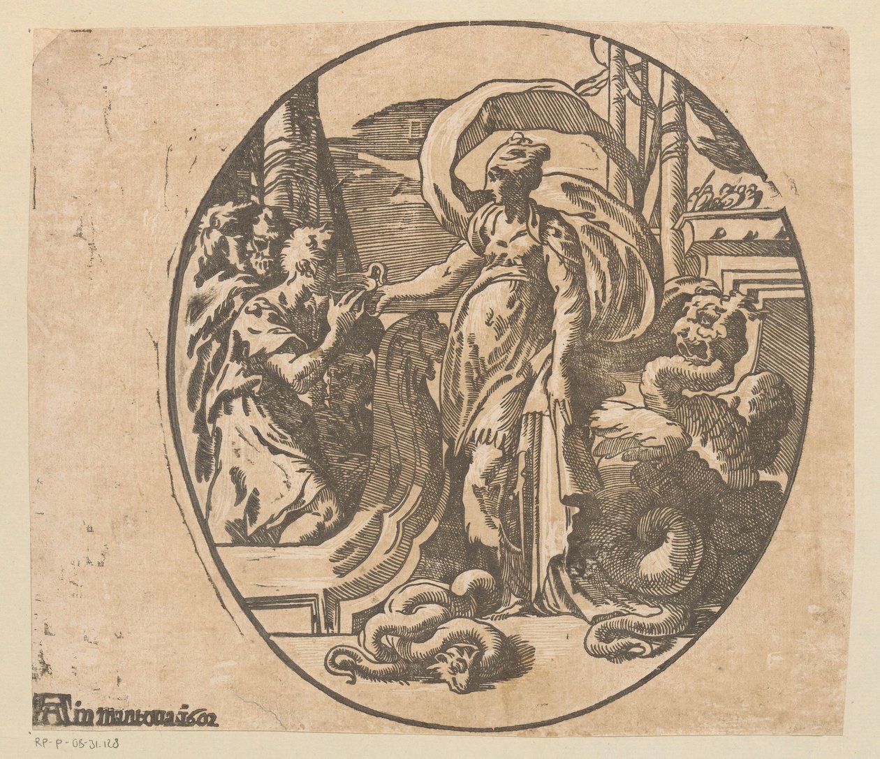 Odysseus auf der Insel der Circe von Antonio da Trento (possibly)
