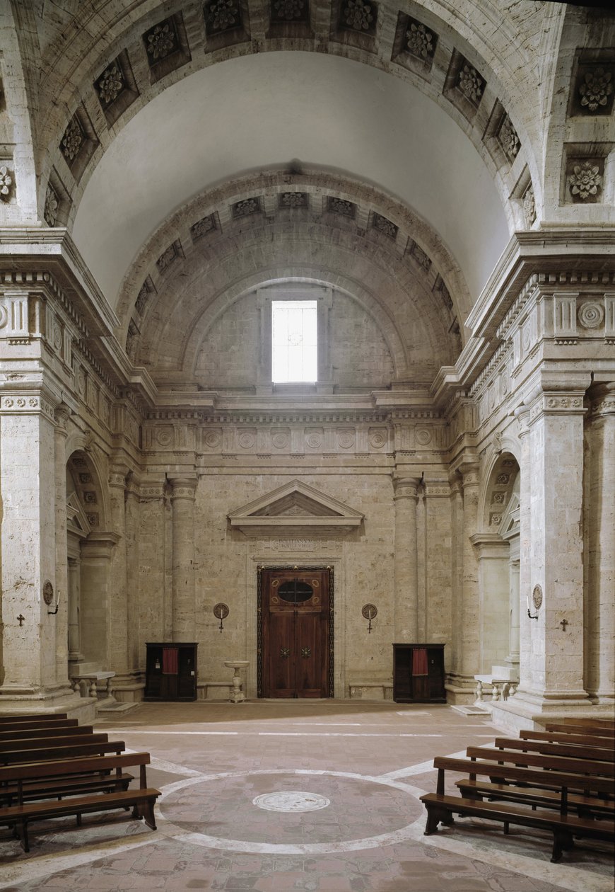 Innenansicht der Kirche von St. Biagio von Antonio da the elder Sangallo