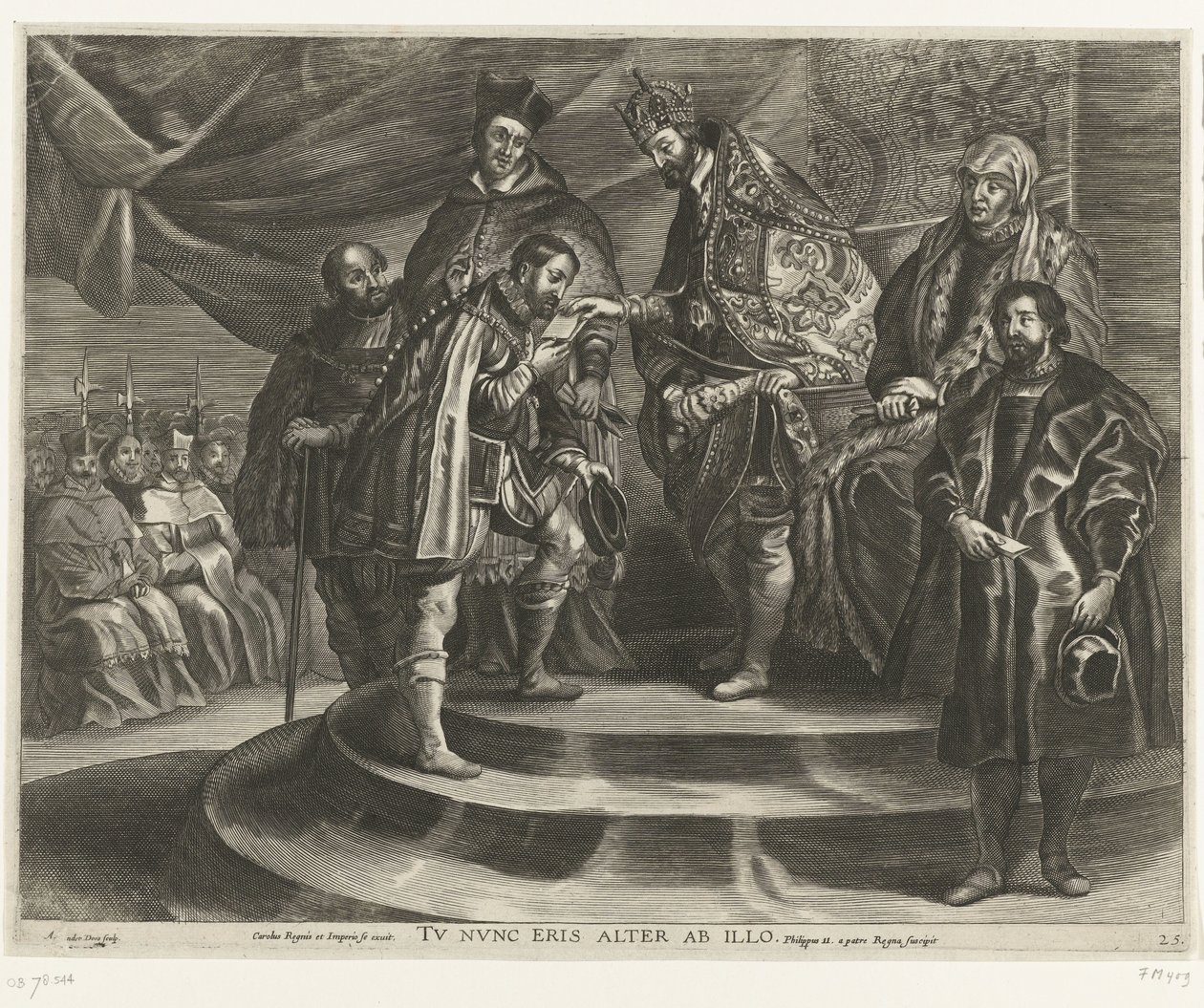 Abdankung von Karl V.; Einzug von Ferdinand in Gent im Jahr 1635 von Antony van der Does