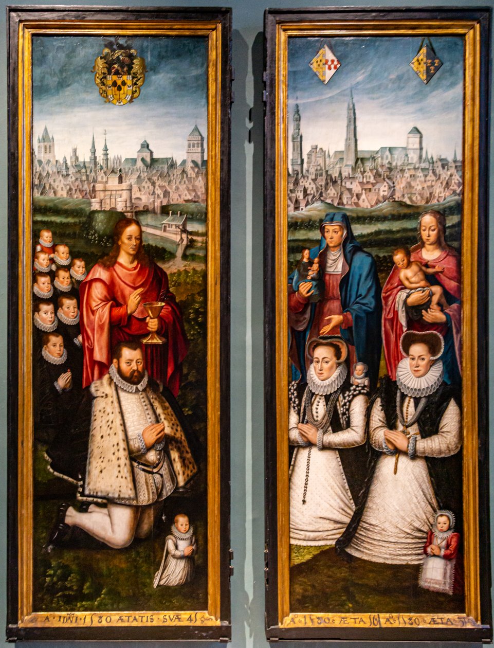 Porträts von Juan II Pardo und seinen Frauen Anna Ingenieulandt und Maria Anchemann von Antoon Claeissens