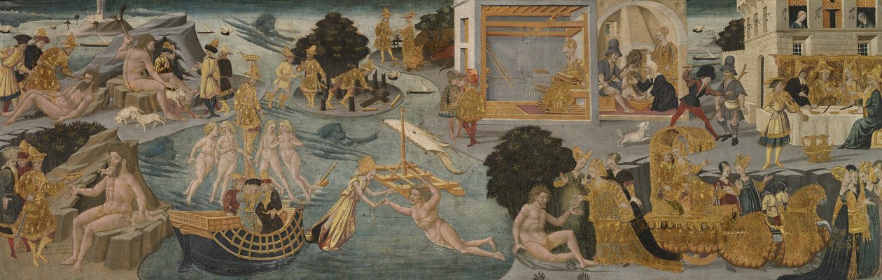 Die Abenteuer des Odysseus, 1435-45 von Apollonio di Giovanni di Tommaso