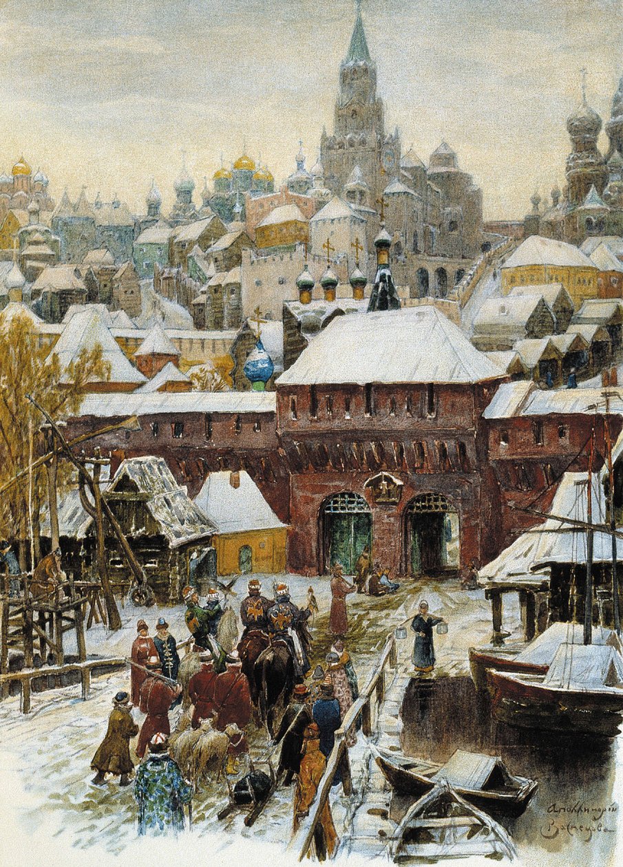 Moskau im 17. Jahrhundert, Ende des 19. - Anfang des 20. Jahrhunderts von Appolinari Mikhaylovich Vasnetsov