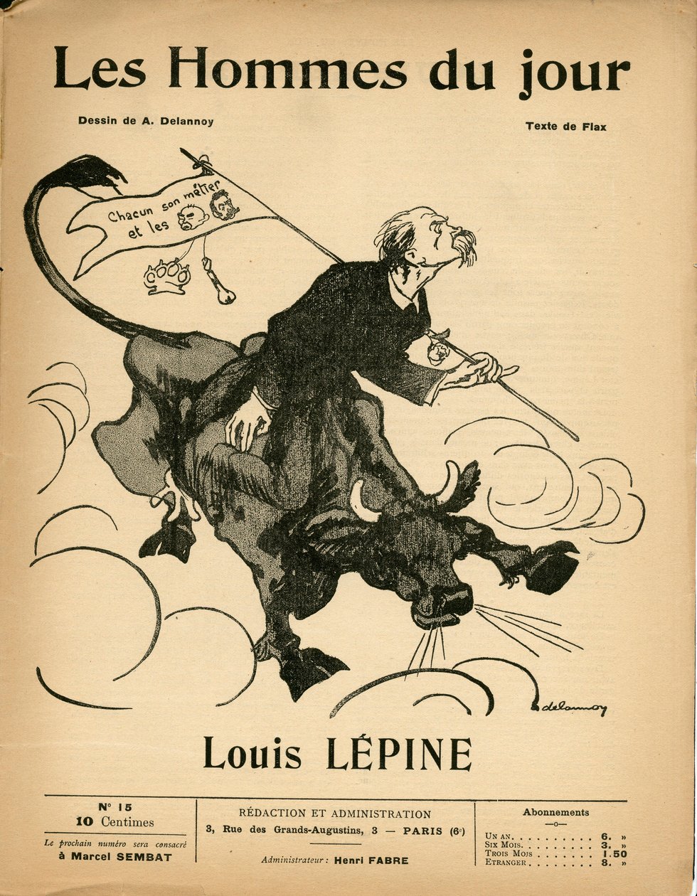 Titelblatt von „Les Hommes du jour“, Nummer 15 von Aristide Delannoy
