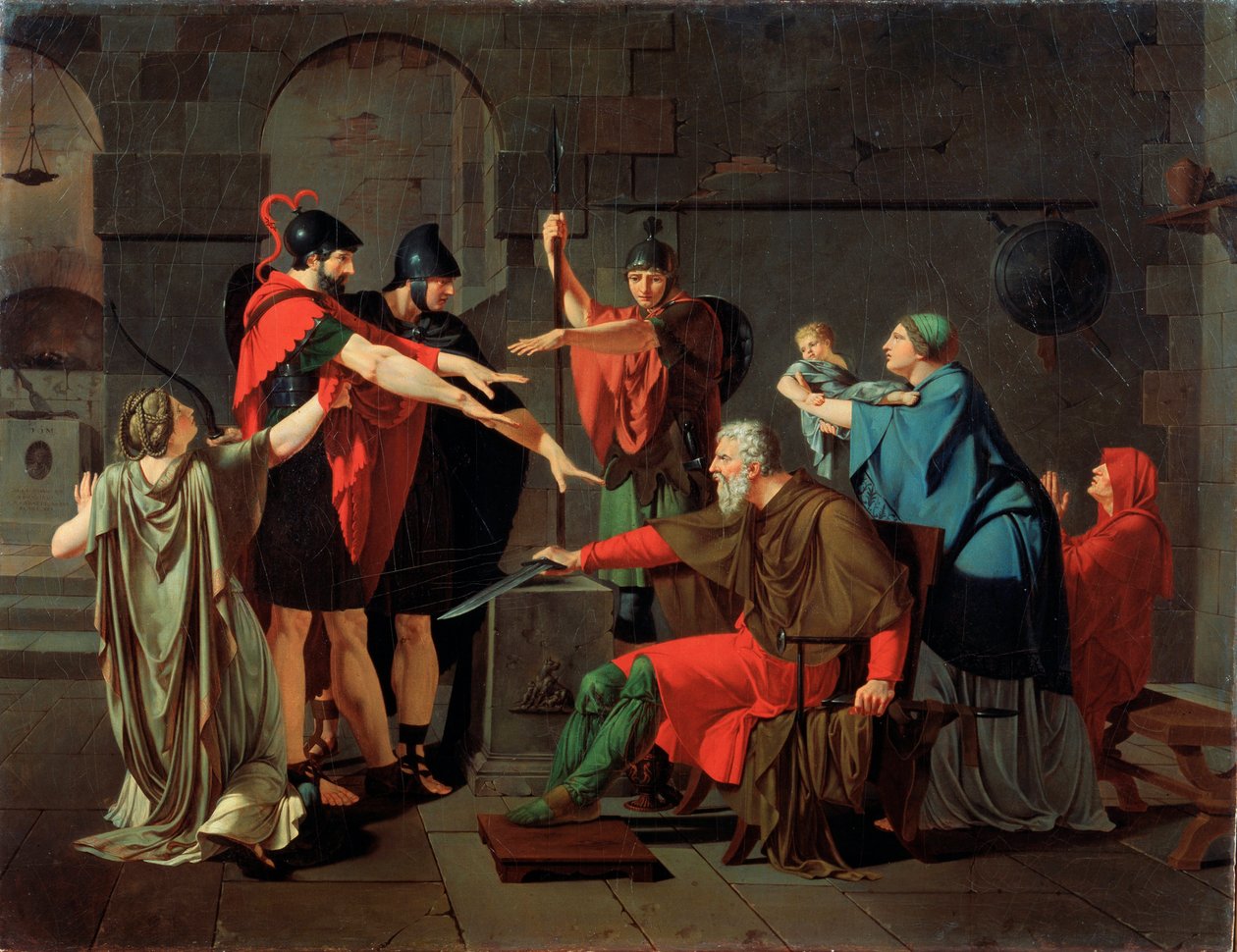 Der Schwur der Horatier, 1791 von Armand Charles Caraffe