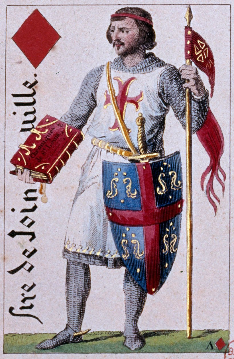 Darstellung von Jean de Joinville (1225-1317), französischer Chronist, Freund und Vertrauter von König Ludwig IX. (Detail) von Armand Gustave Houbigant