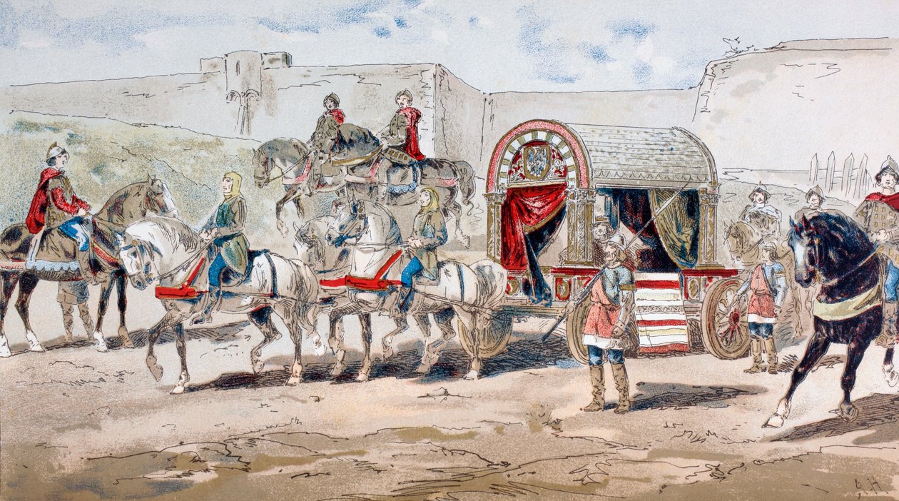 Eine königliche Kutsche des 9. Jahrhunderts, 1886 von Armand Jean Heins
