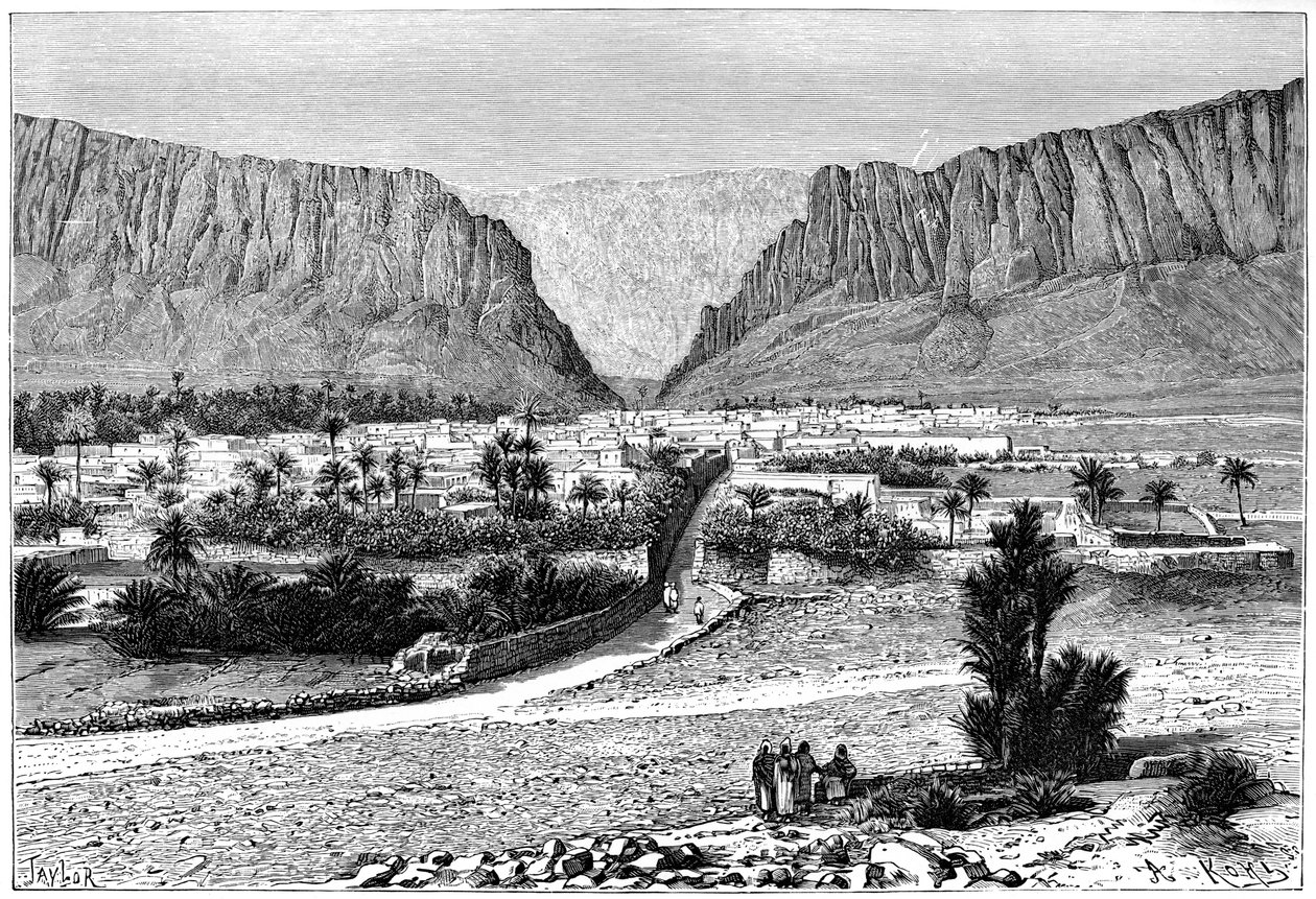 Die El-Kantara-Schlucht, Tunesien, 1895 von Armand Kohl