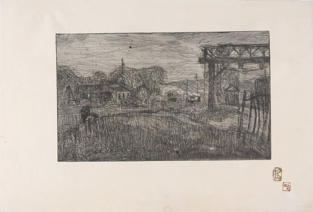 La Gare de Valmondois (Der Bahnhof von Valmondois) 1893 von Armand Séguin