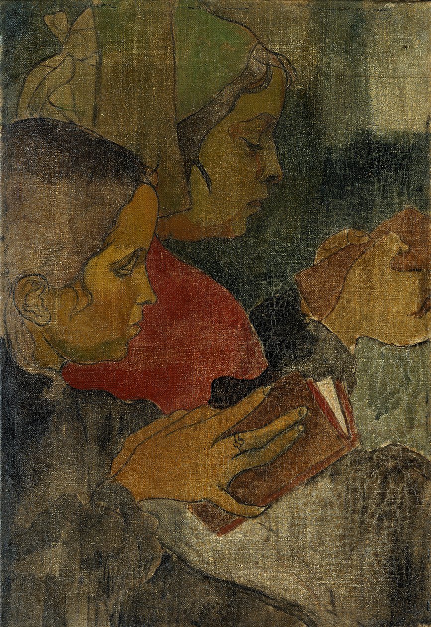 Bretonische Bäuerinnen bei der Messe, 1890er von Armand Séguin