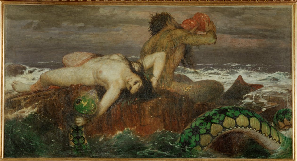 Triton und Nereide von Arnold Böcklin