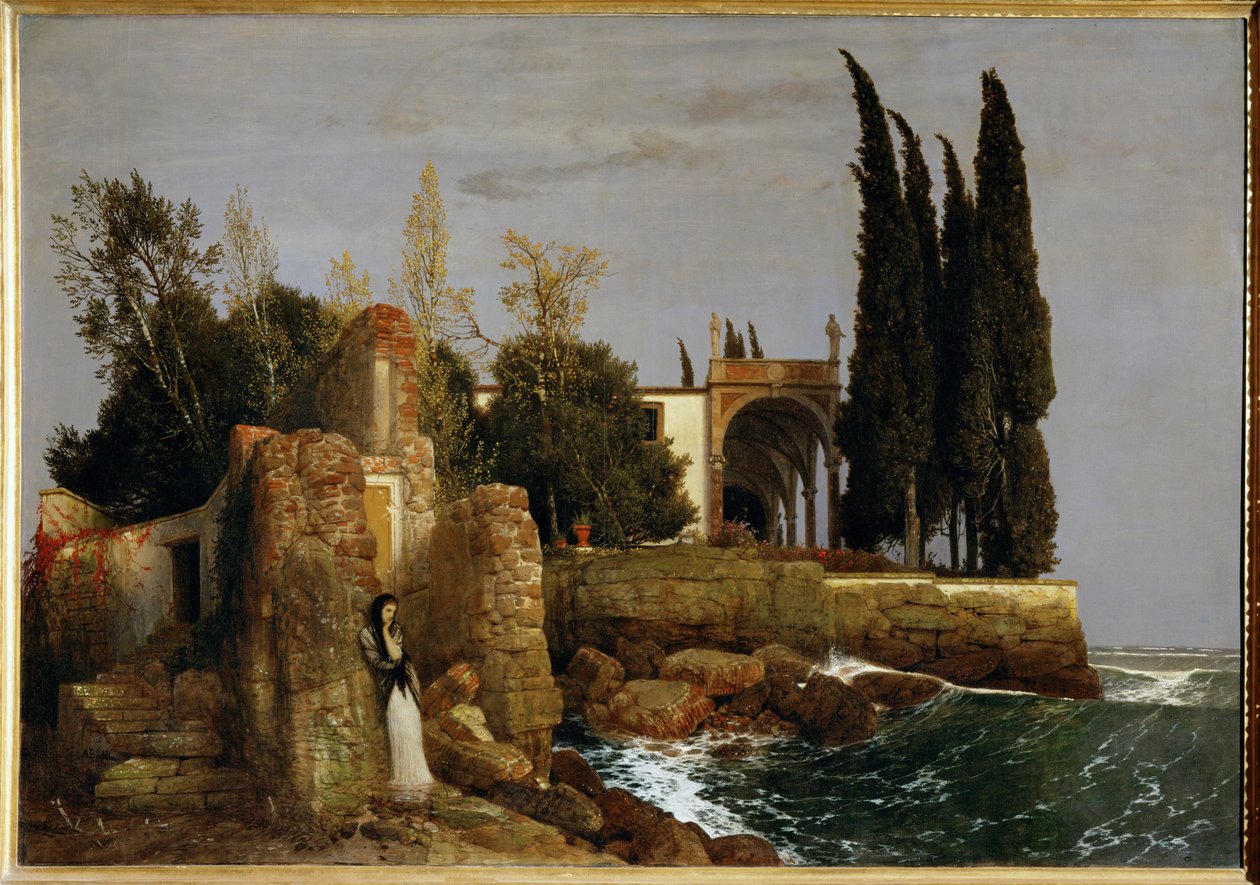 Villa am Meeresufer von Arnold Böcklin