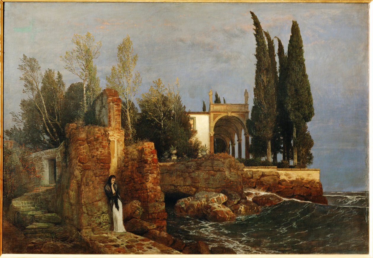 Villa am Meeresufer von Arnold Bocklin