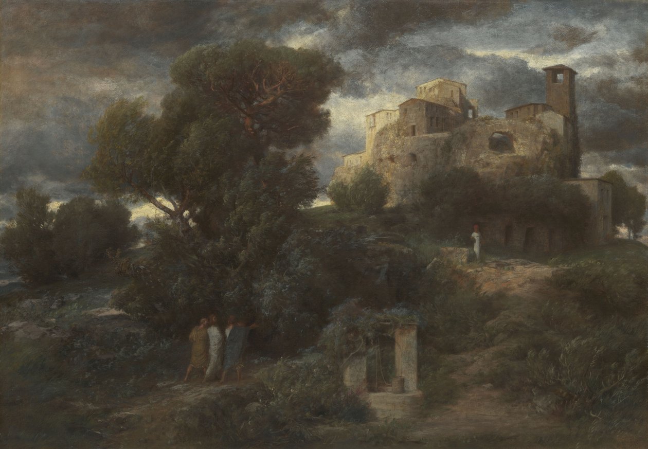 Straße nach Emmaus von Arnold Böcklin