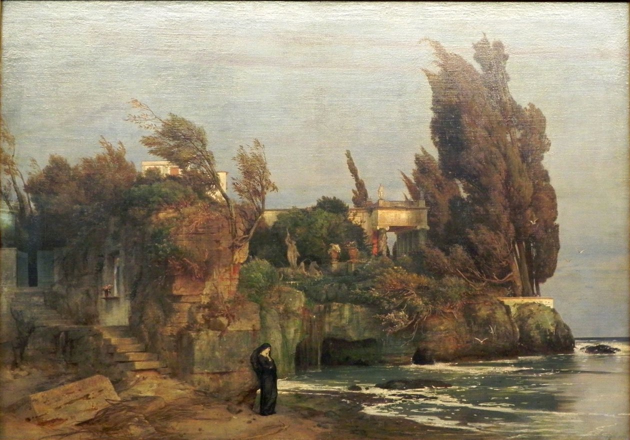 Villa am Meer II von Arnold Böcklin