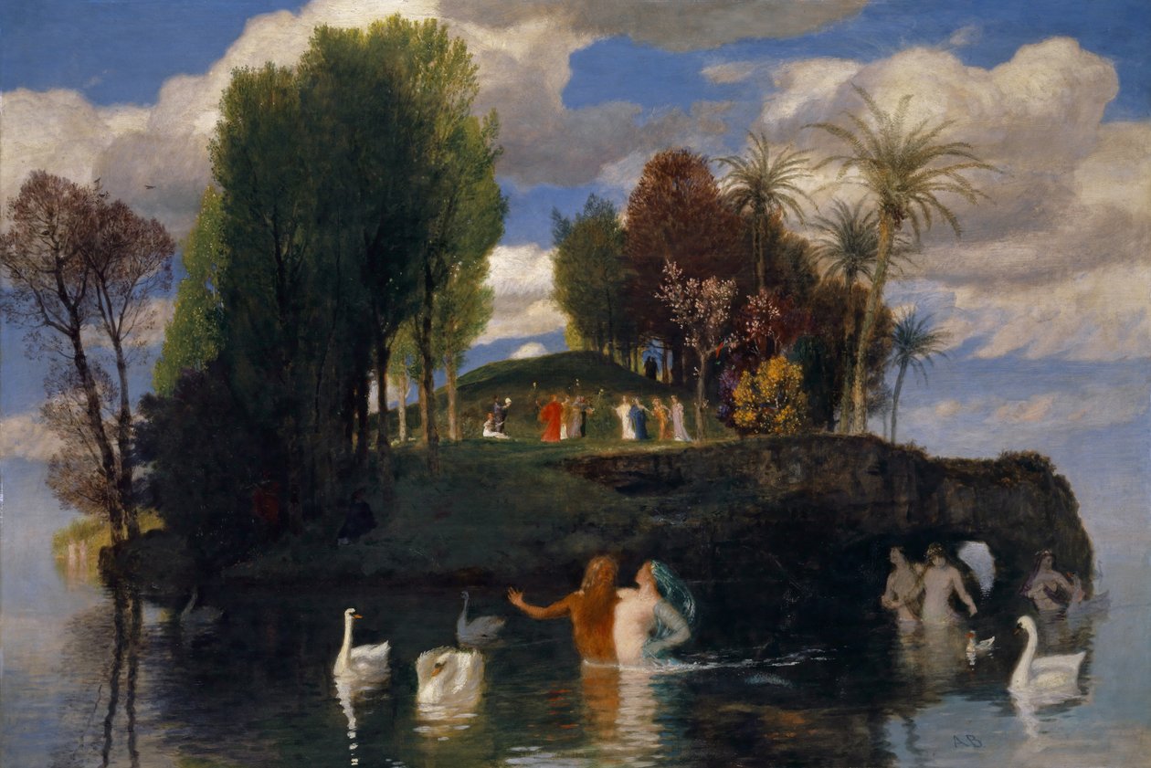 Die Insel der Lebenden, 1888 von Arnold Böcklin