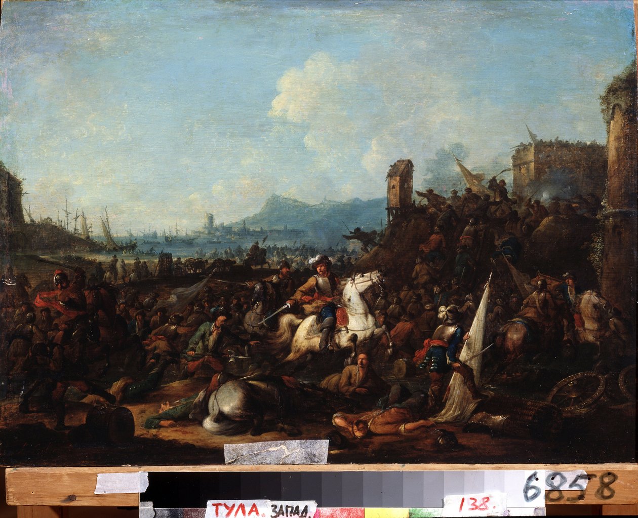 Die Belagerung von La Rochelle, Oktober 1628 von Arnold Frans Rubens
