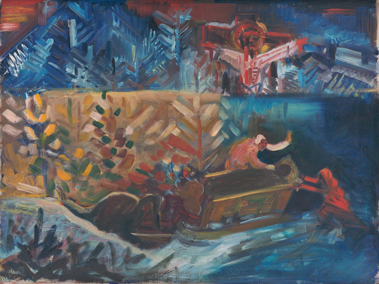 Die Kranken tragen, ca. 1940 von Arnold Peter Weisz Kubincan