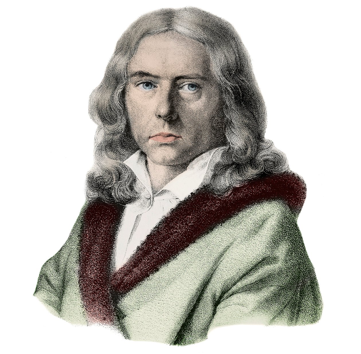 Porträt von Adelbert von Chamisso (1781-1838), deutscher Schriftsteller von Arnold van Westerhout
