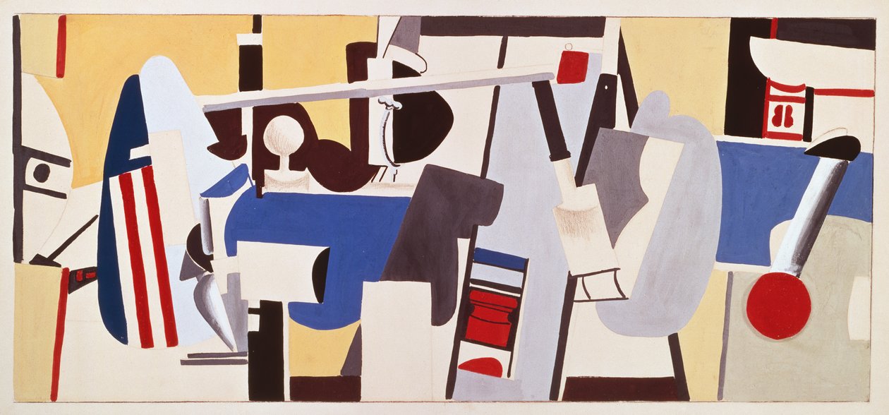Studie für ein Wandgemälde für das Verwaltungsgebäude, Newark Airport, New Jersey von Arshile Gorky