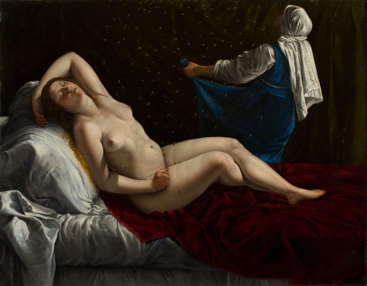 Danaë von Artemisia Gentileschi: hochwertiger Kunstdruck