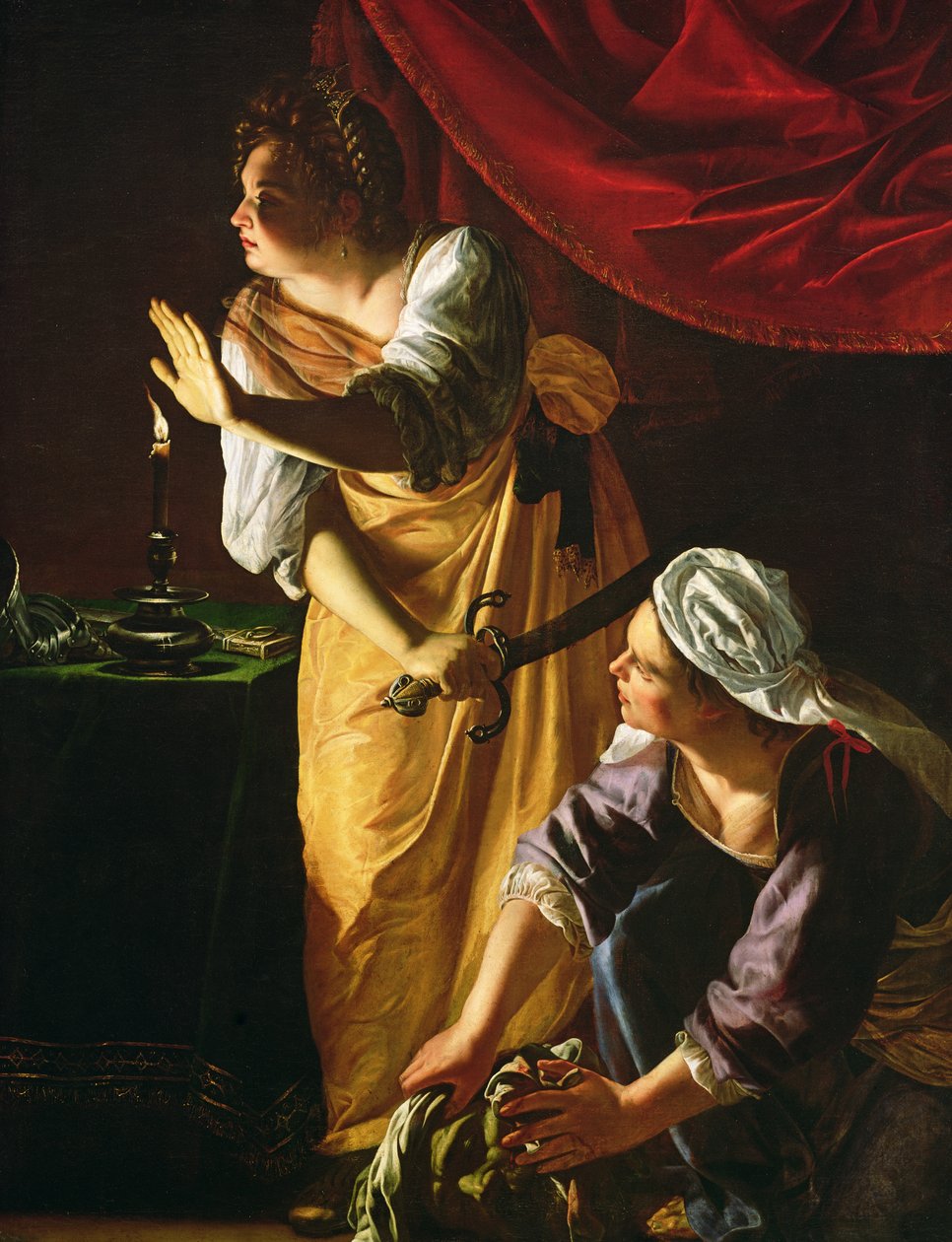 Judith und ihre Magd mit dem Kopf des Holofernes, ca. 1625 von Artemisia Gentileschi