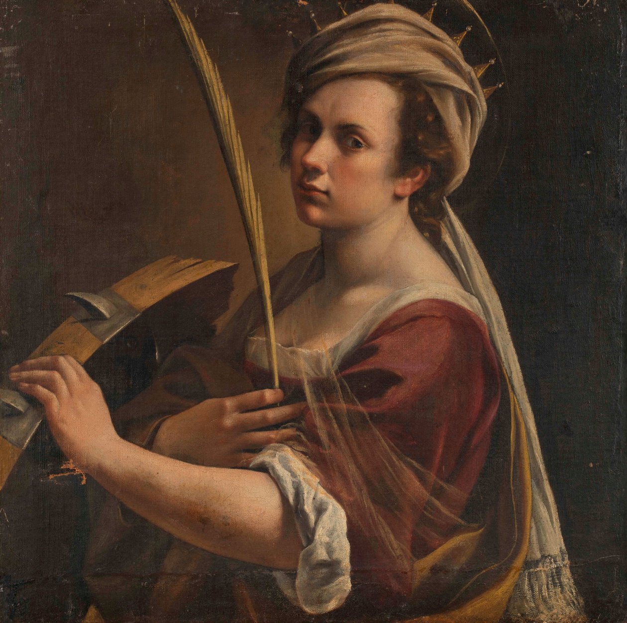 Selbstporträt als Heilige Katharina von Alexandria von Artemisia Gentileschi