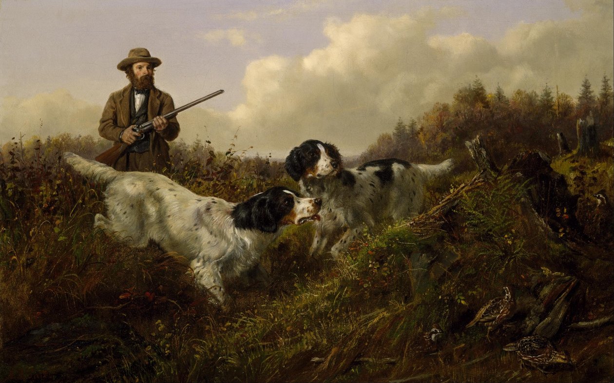 Flüchtende Moorhühner, Long Lake, Hamilton County, New York von Arthur Fitzwilliam Tait
