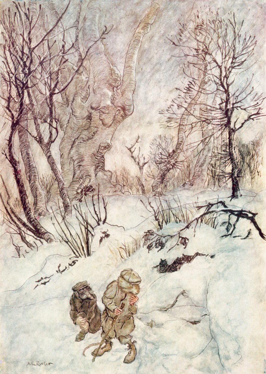 Illustration für Der Wind in den Weiden von Kenneth Grahame von Arthur (after) Rackham