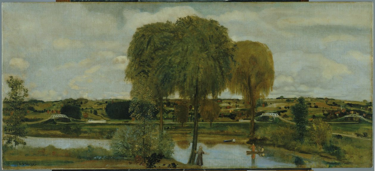 Am Erie-Kanal von Arthur Bowen Davies