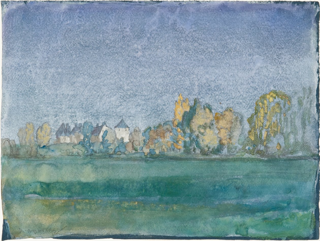 Schloss im Frühling von Arthur Bowen Davies