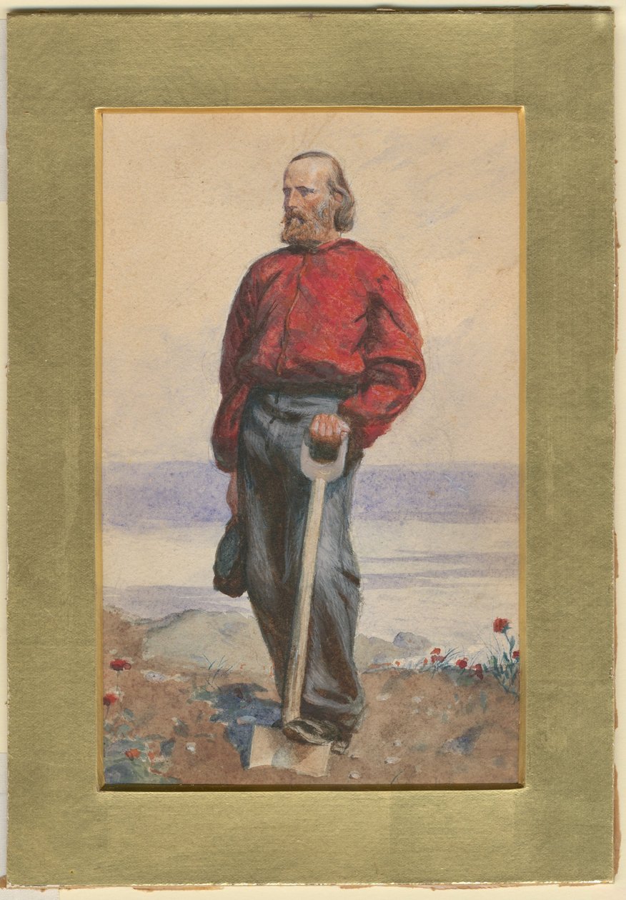 Giuseppe Garibaldi Insel bei der Insel Capri, 1860 von Arthur Boyd Houghton