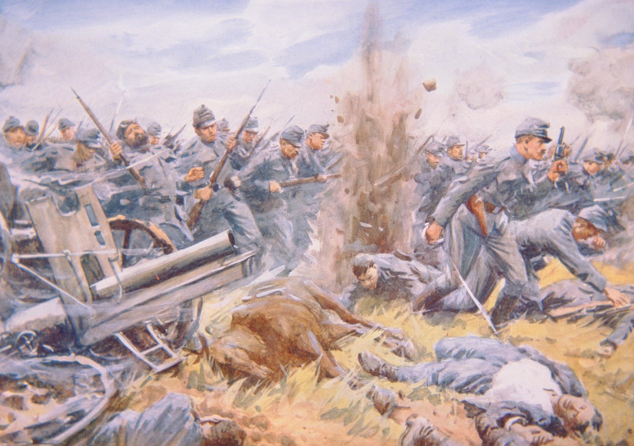 Die Österreicher in Bedrängnis vor Lemberg von Arthur C. (after) Michael