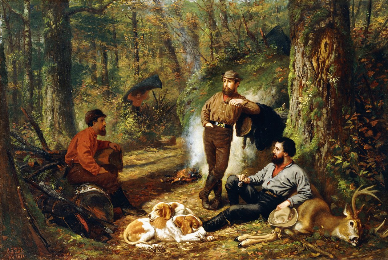 Halt am Portage, 1871 von Arthur Fitzwilliam Tait