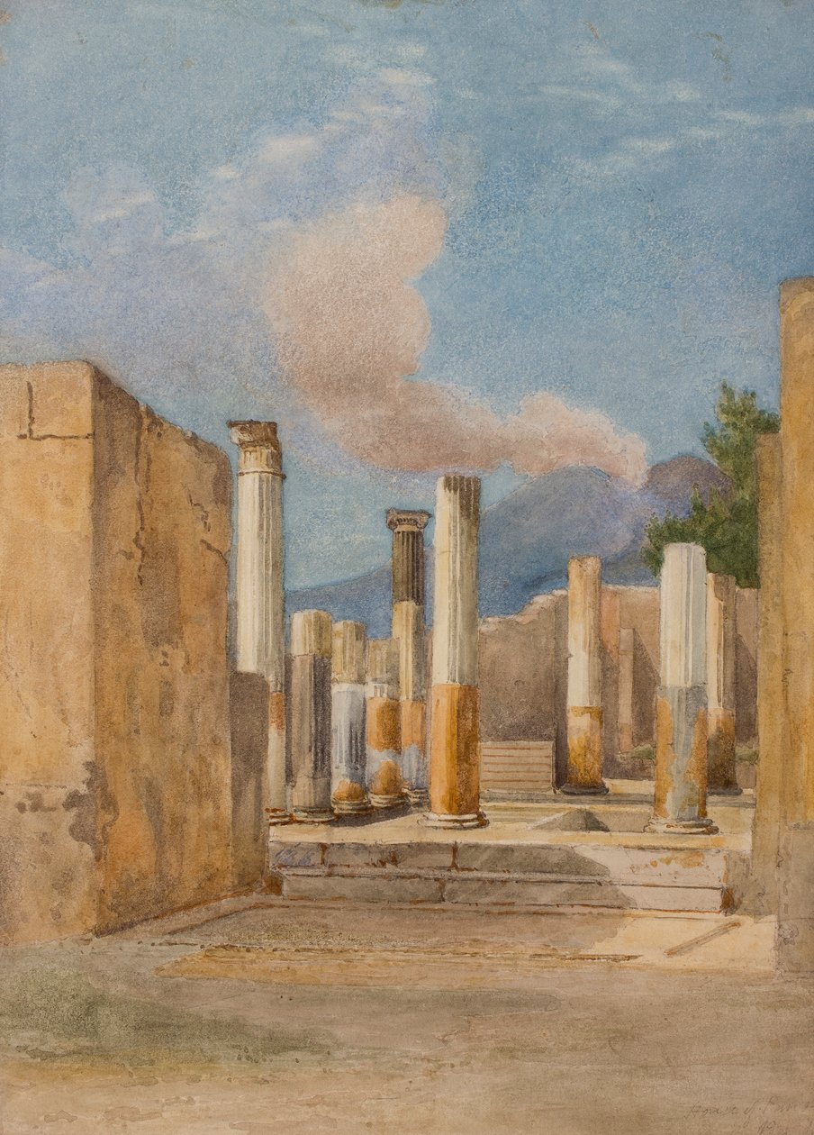 Pompeji: Haus des Pansa, via delle Terme, 1843-44 von Arthur Glennie