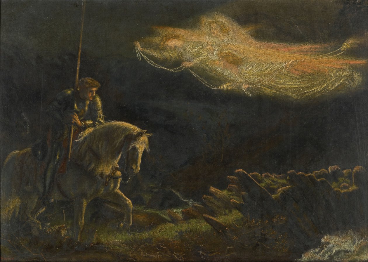 Sir Galahad. Die Suche nach dem Heiligen Gral von Arthur Hughes