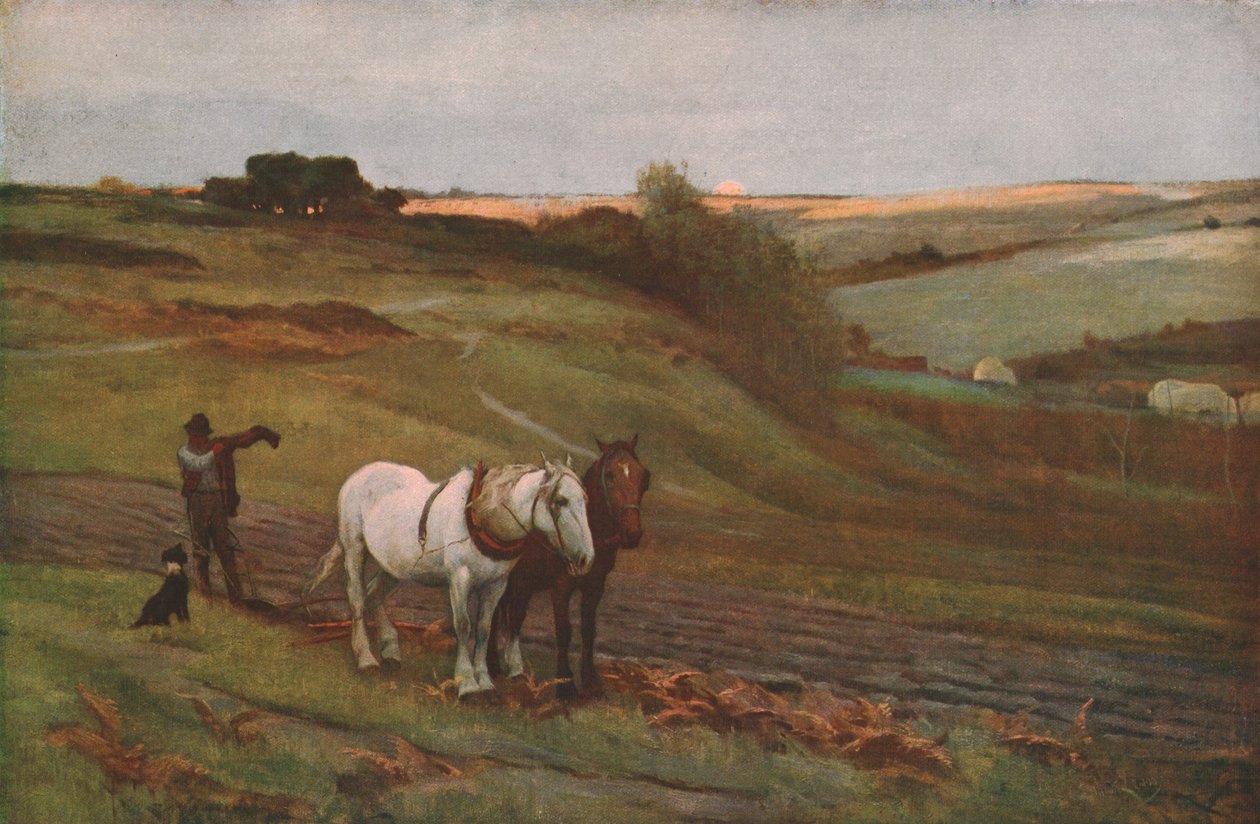 Am Ende des Tages, spätes 19. - frühes 20. Jahrhundert, um 1930 von Arthur Lemon