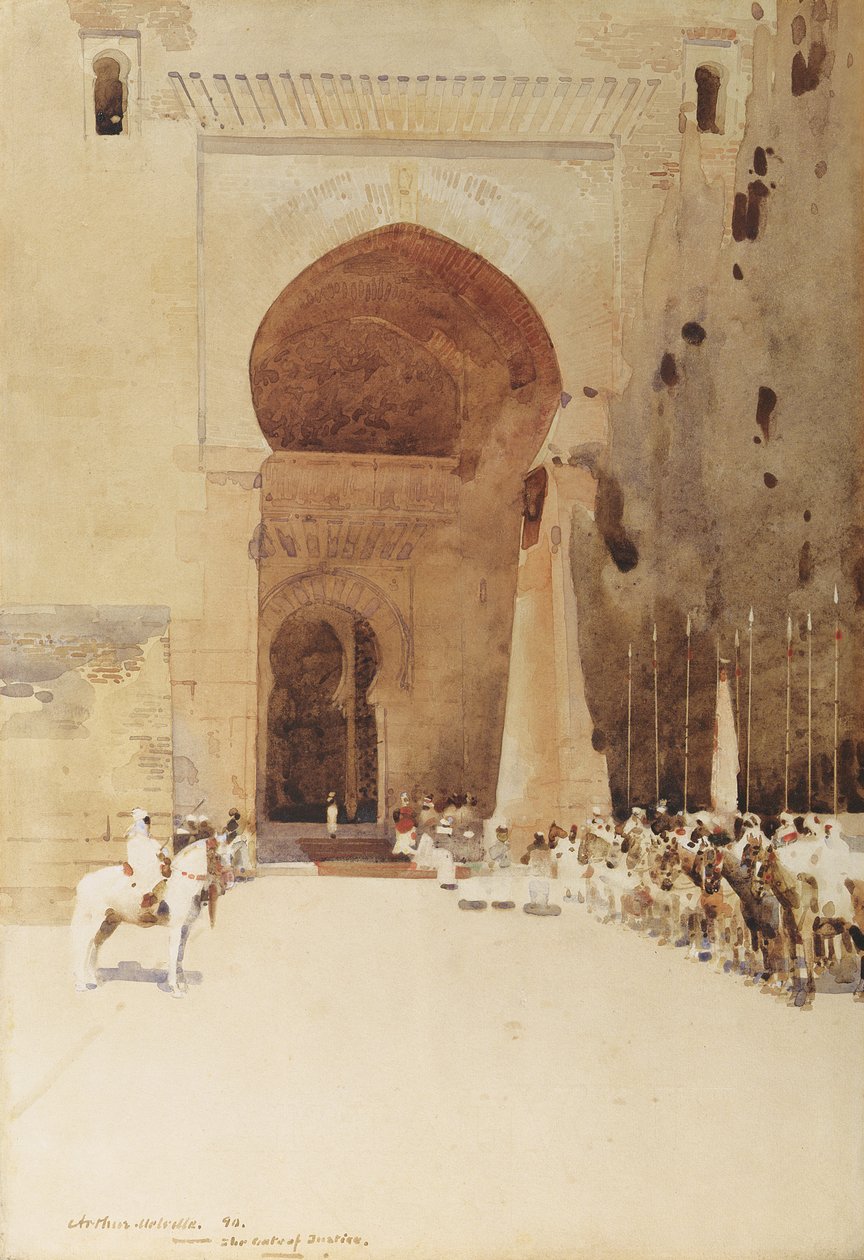 Die Tore der Gerechtigkeit, 1890 von Arthur Melville