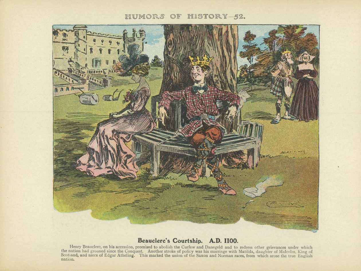 Beauclercs Brautwerbung, 1100 von Arthur Moreland