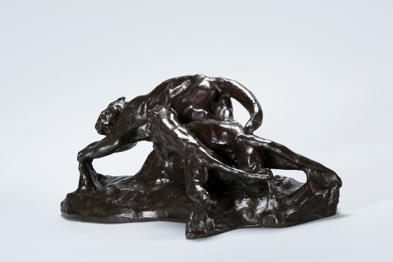 Hunde fangen Puma von Arthur Putnam
