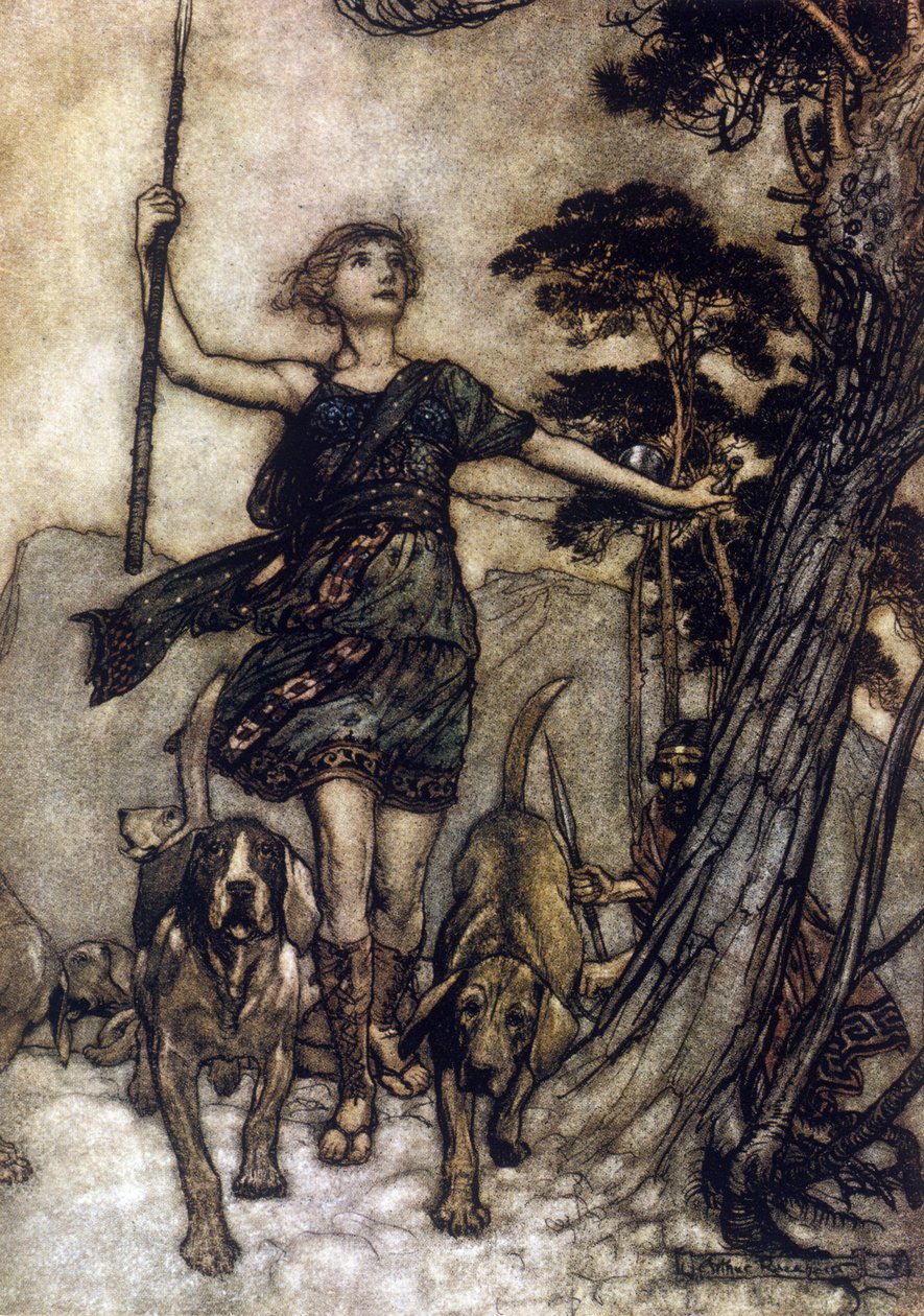 Illustration für Ein Sommernachtstraum von William Shakespeare von Arthur Rackham