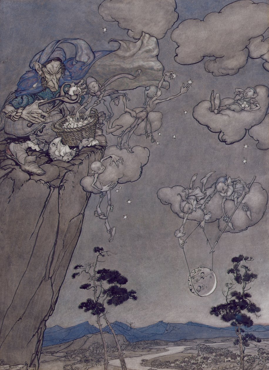 Illustration aus Rip Van Winkle von Washington Irving (1783-1859) 1904 von Arthur Rackham