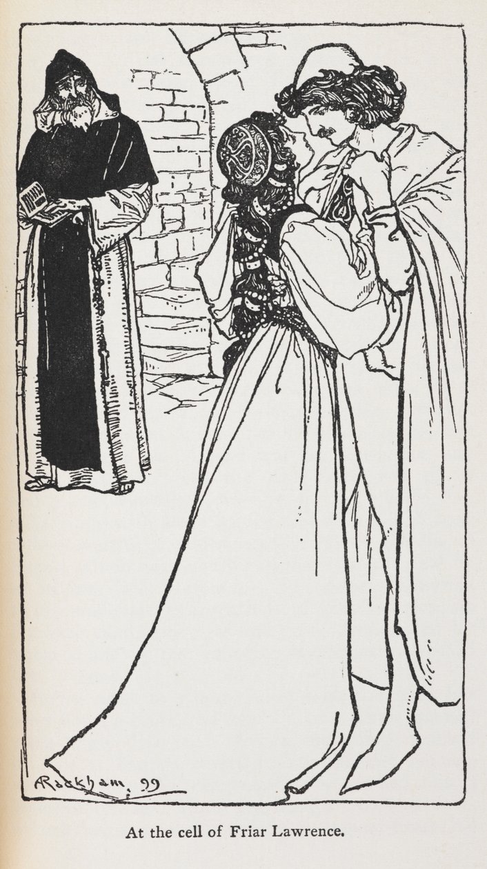 Illustration der unglücklichen Liebenden in 