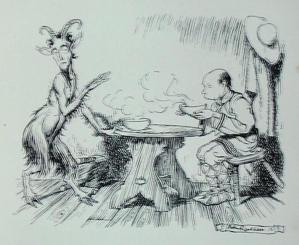 Der Mann und die Ziege, Illustration aus 