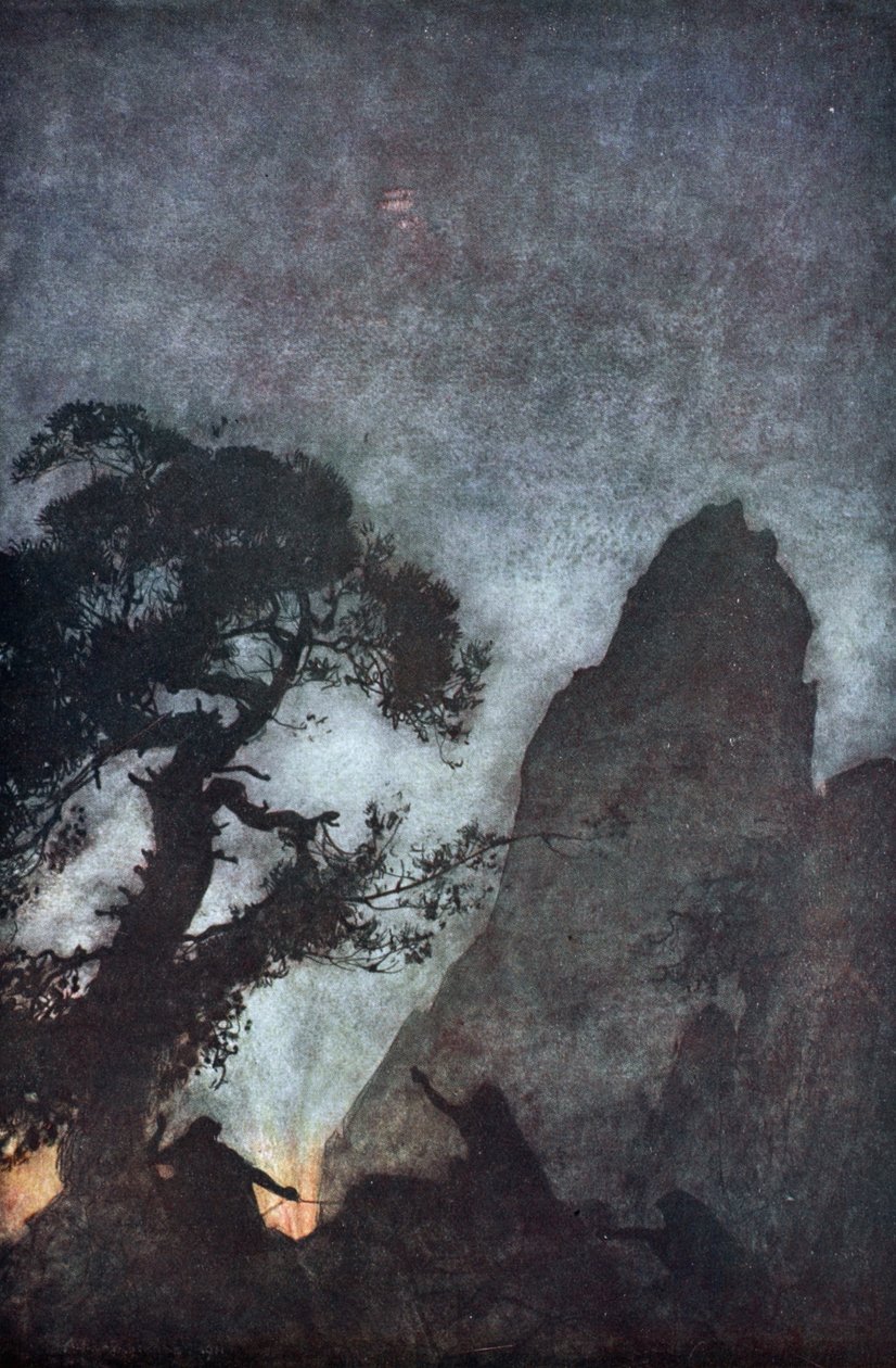 Die drei Nornen, 1924 von Arthur Rackham