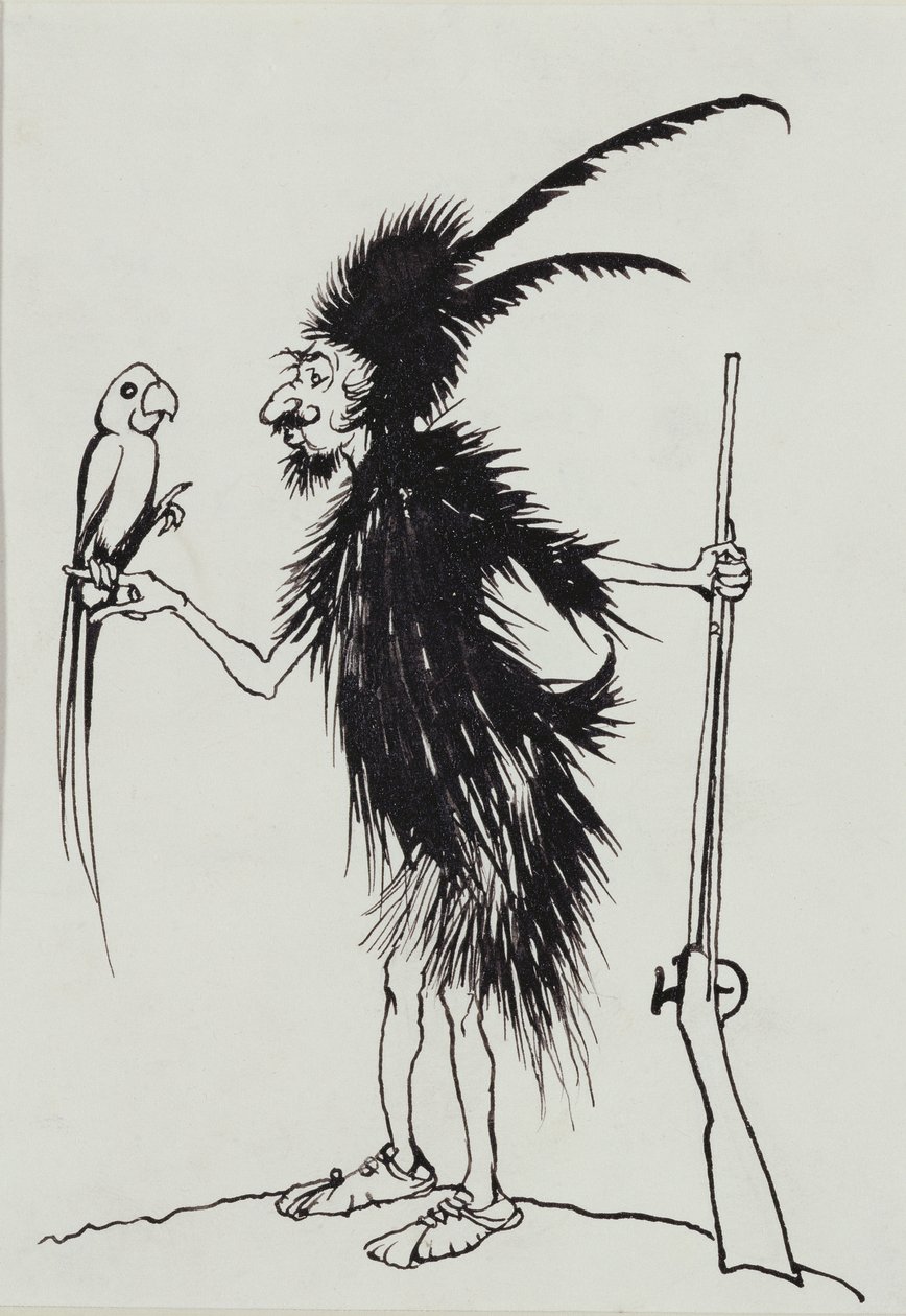 Ting-a-Ting Tang armer alter Robinson Crusoe von Arthur Rackham